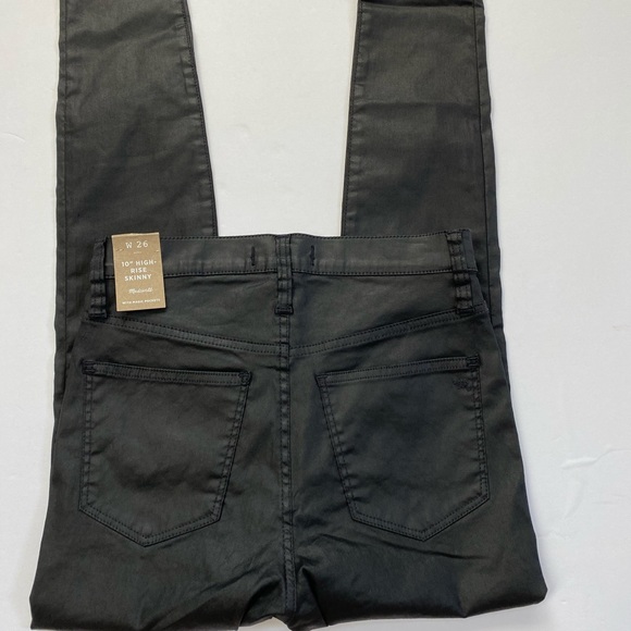 NEW Madewell 10” High Rise Coated Skinny Jeans - Picture 5 of 6